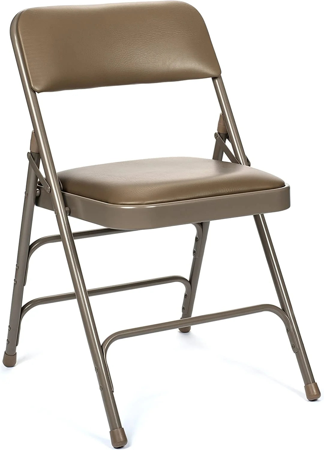 5pc. XL Series Folding Card Table and Triple Braced Vinyl Padded Chair Set, Commercial Quality, Grey