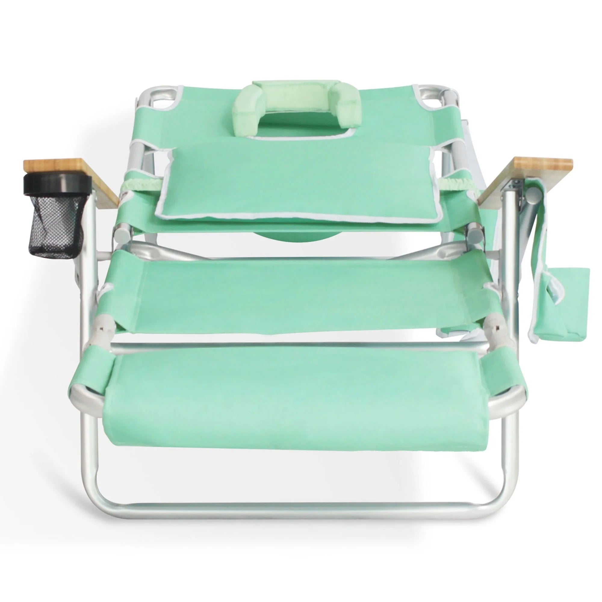 Open Box Ostrich Deluxe 3N1 Outdoor Lawn Beach Lounge Chair W/Footrest, Teal