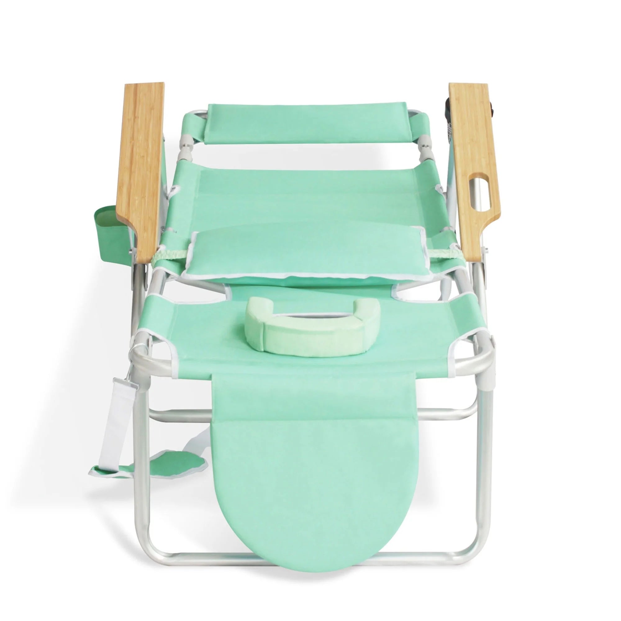 Open Box Ostrich Deluxe 3N1 Outdoor Lawn Beach Lounge Chair W/Footrest, Teal
