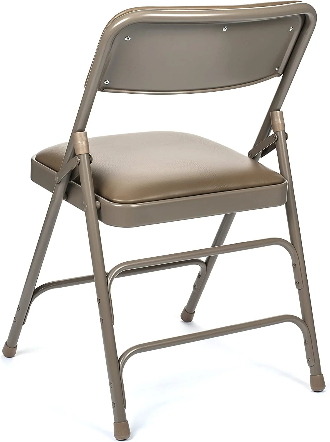 5pc. XL Series Folding Card Table and Triple Braced Vinyl Padded Chair Set, Commercial Quality, Grey